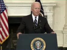 President Joe Biden announces the vaccine mandate at the White House on Sept. 9, 2021